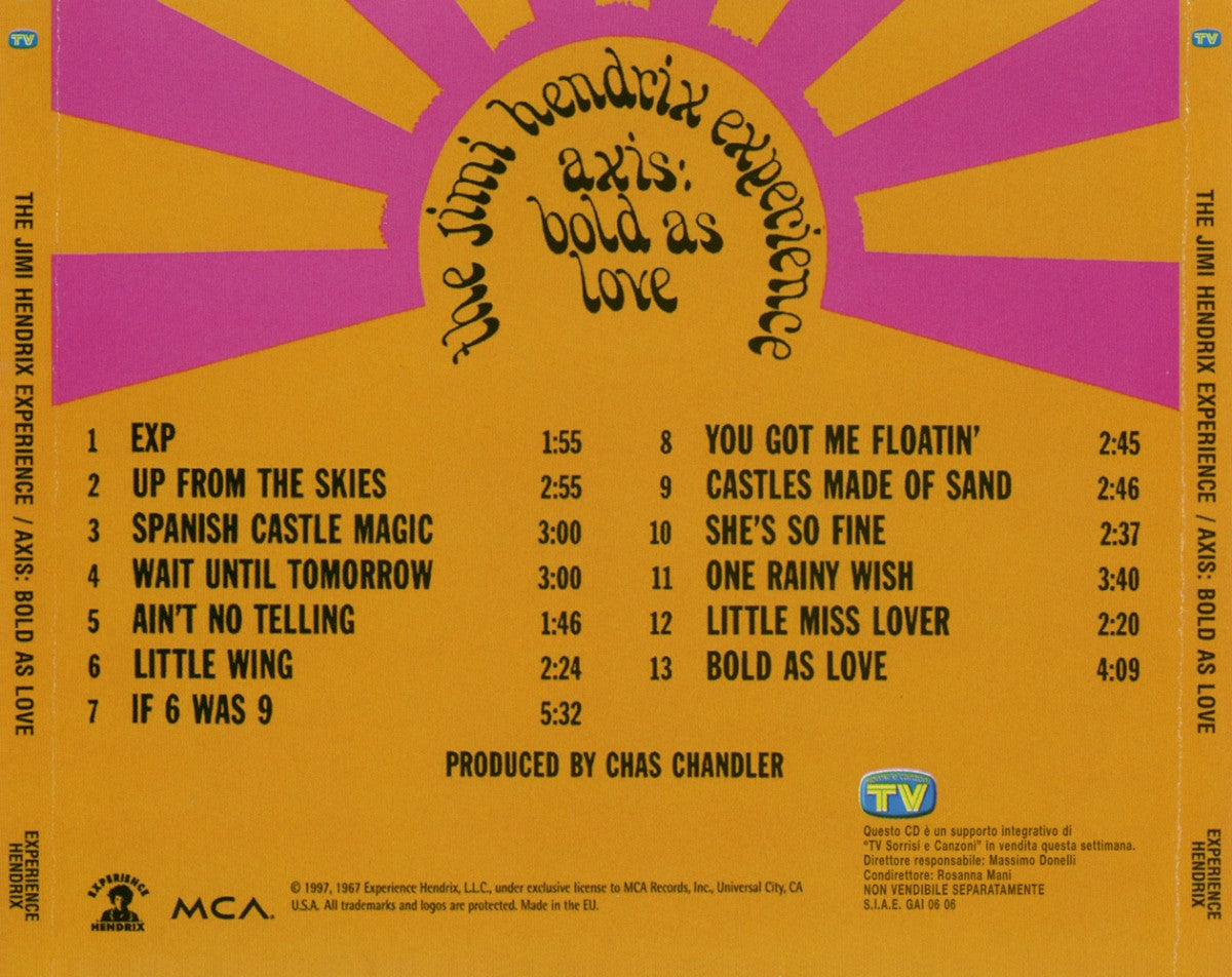 The Jimi Hendrix Experience – Bold As Love (4-CD + Blu-ray)