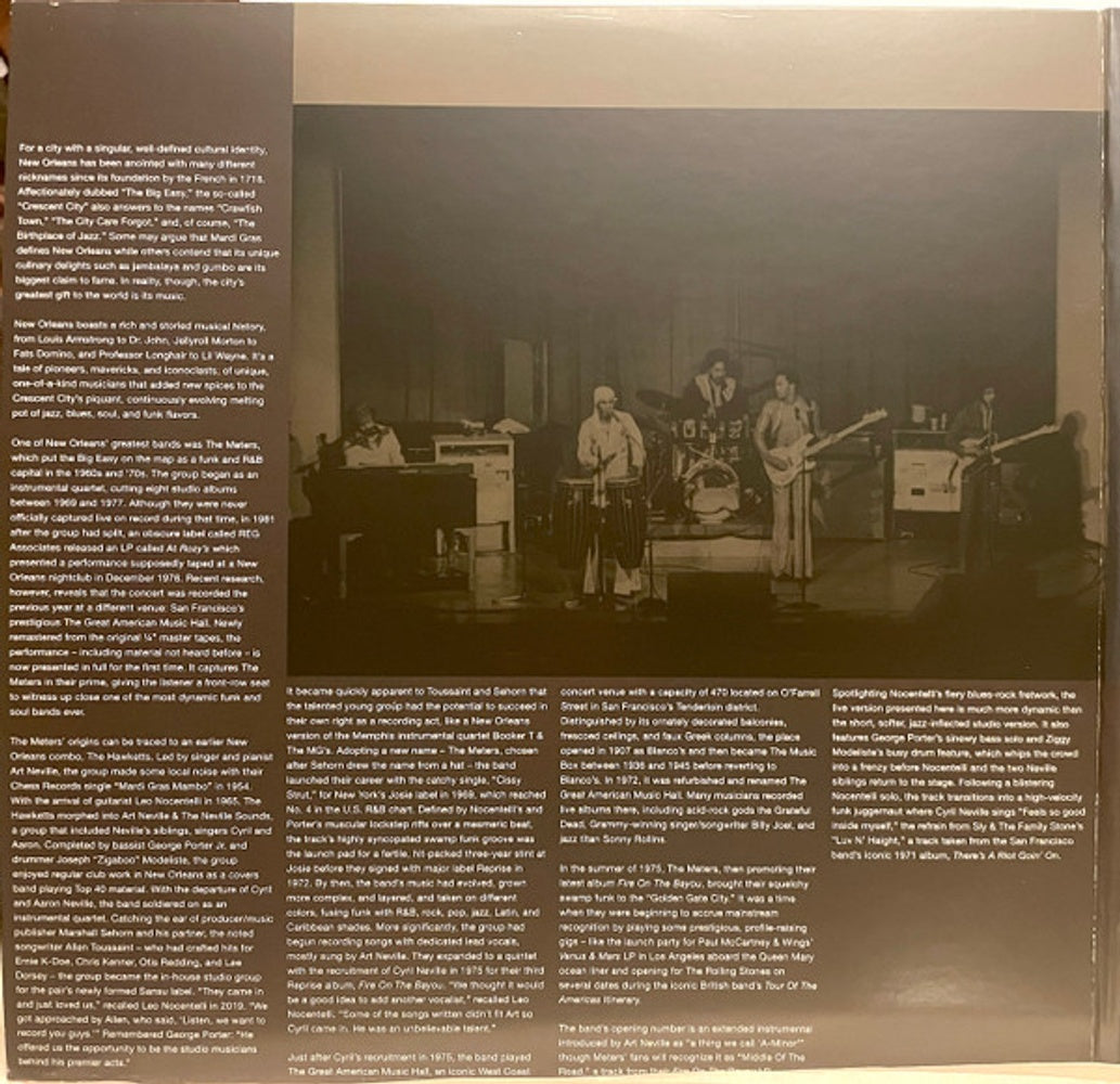 The Meters – Live At the Great American Music Hall (2-CD)