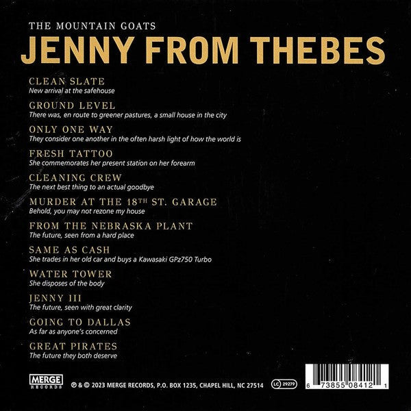 The Mountain Goats – Jenny From Thebes (LP Vinyl) Vinyl Record