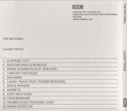 The National – Laugh Track Music CD
