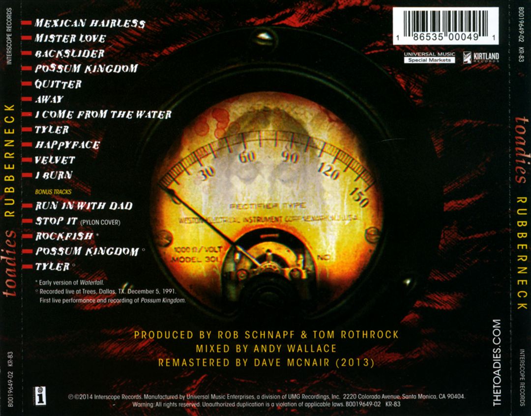 Toadies – Rubberneck (LP Vinyl) Vinyl Record