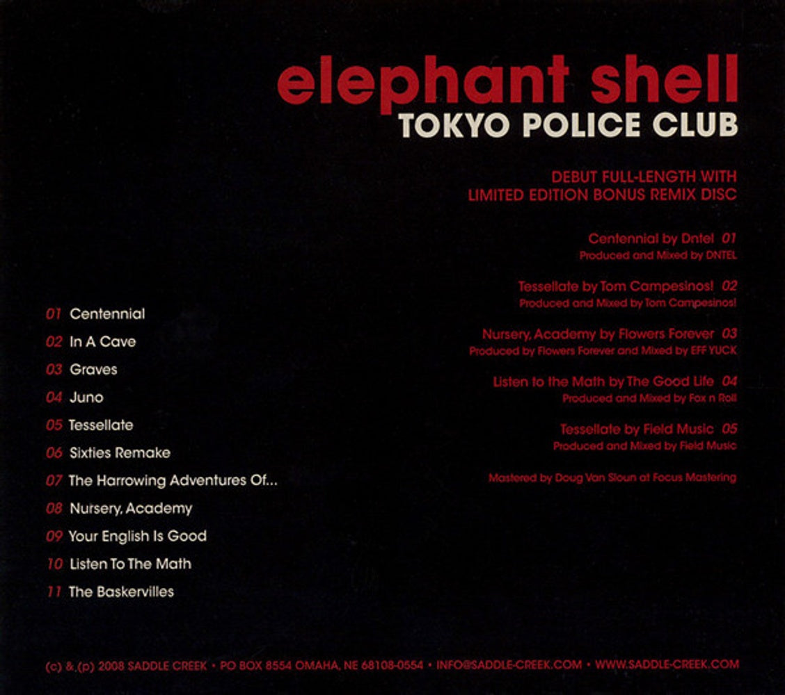 Tokyo Police Club – Elephant Shell (2-CD)