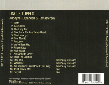 Uncle Tupelo – Anodyne Music CD