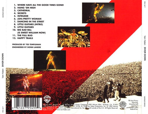 Van Halen – Diver Down Music CD