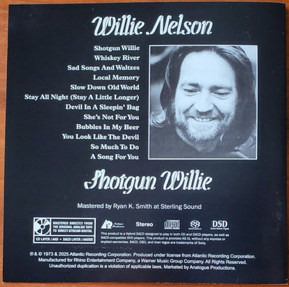 Willie Nelson – Shotgun Willie (SACD CD)