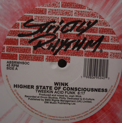 Wink – Higher State Of Consciousness ( [Colored Vinyl] (Red) (Wht) LP Vinyl) Vinyl Record