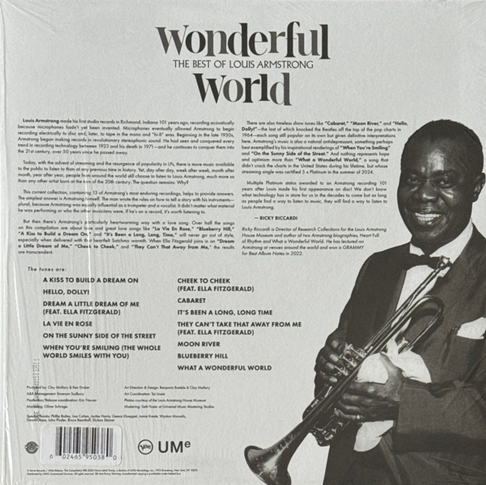 Wonderful World - The Best Of Louis Armstrong (LP Vinyl) Vinyl Record