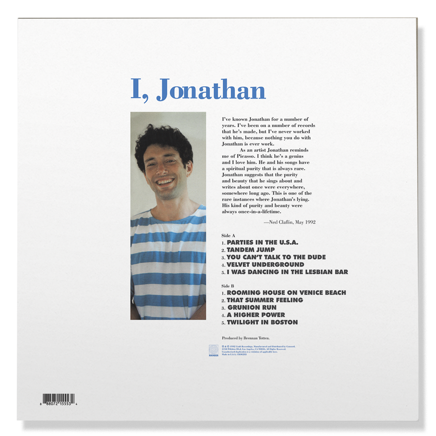 I, Jonathan (LP) Vinyl Record