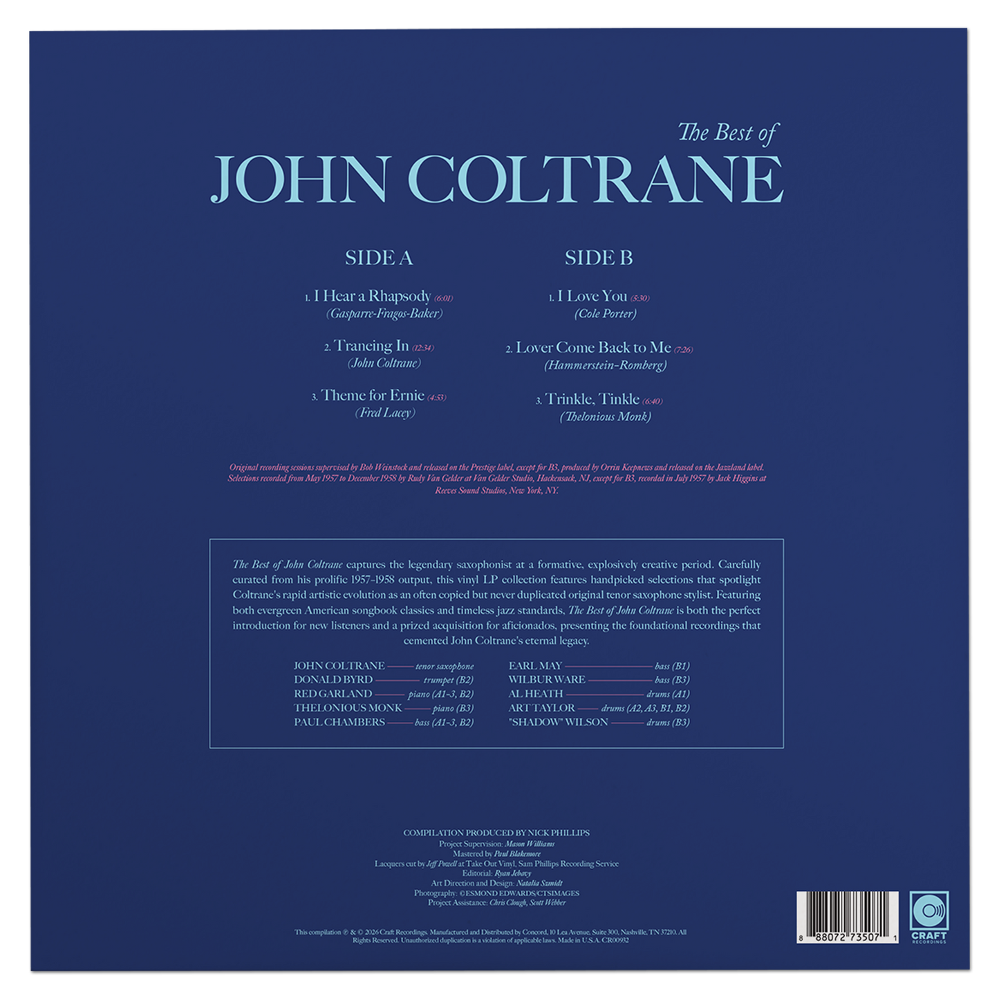 The Best Of John Coltrane (LP) Vinyl Record