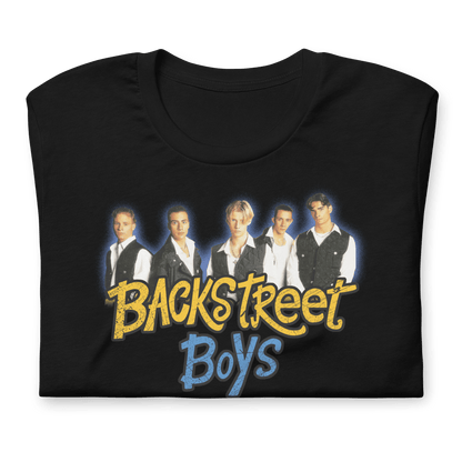 Backstreet Boys All Five Officially Licensed Mens T Shirt Black