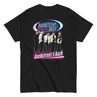Backstreet Boys Back Dot Logo Officially Licensed Mens T Shirt Black