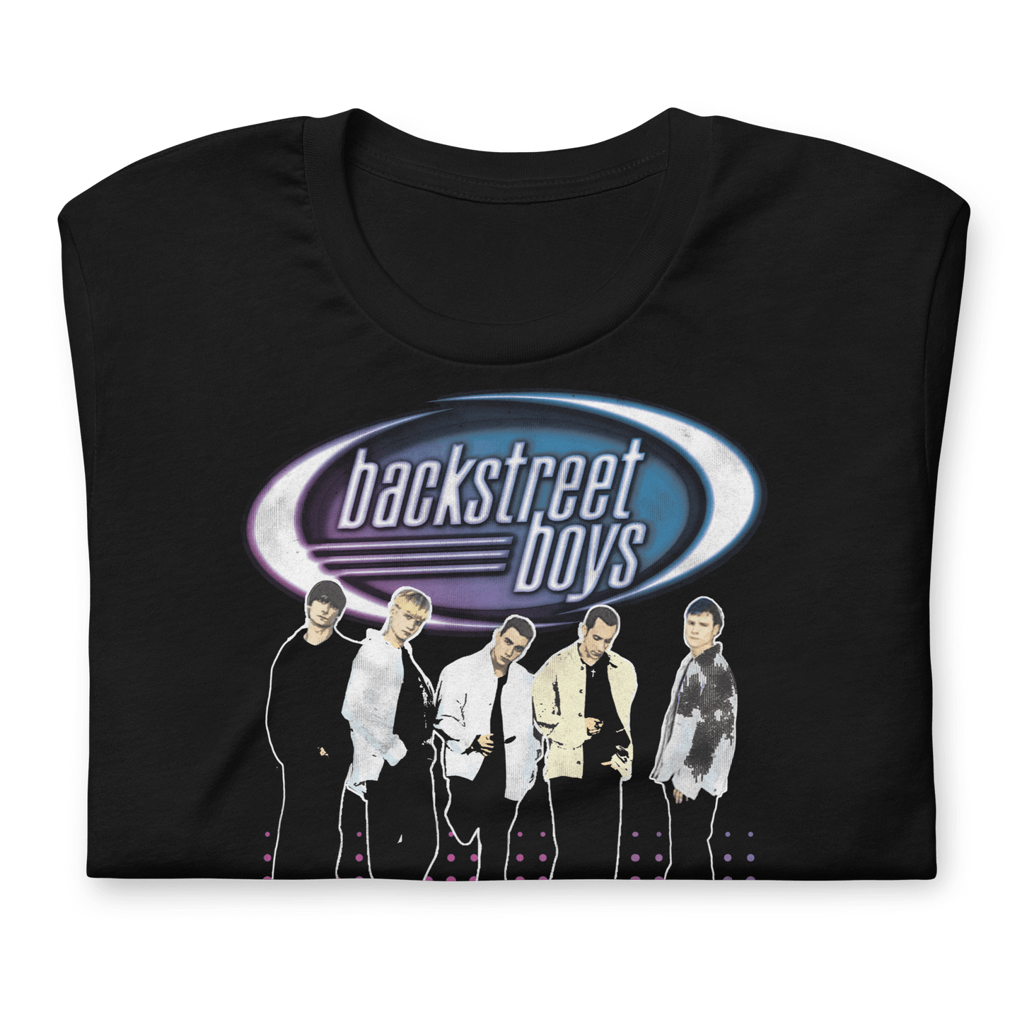 Backstreet Boys Back Dot Logo Officially Licensed Mens T Shirt Black