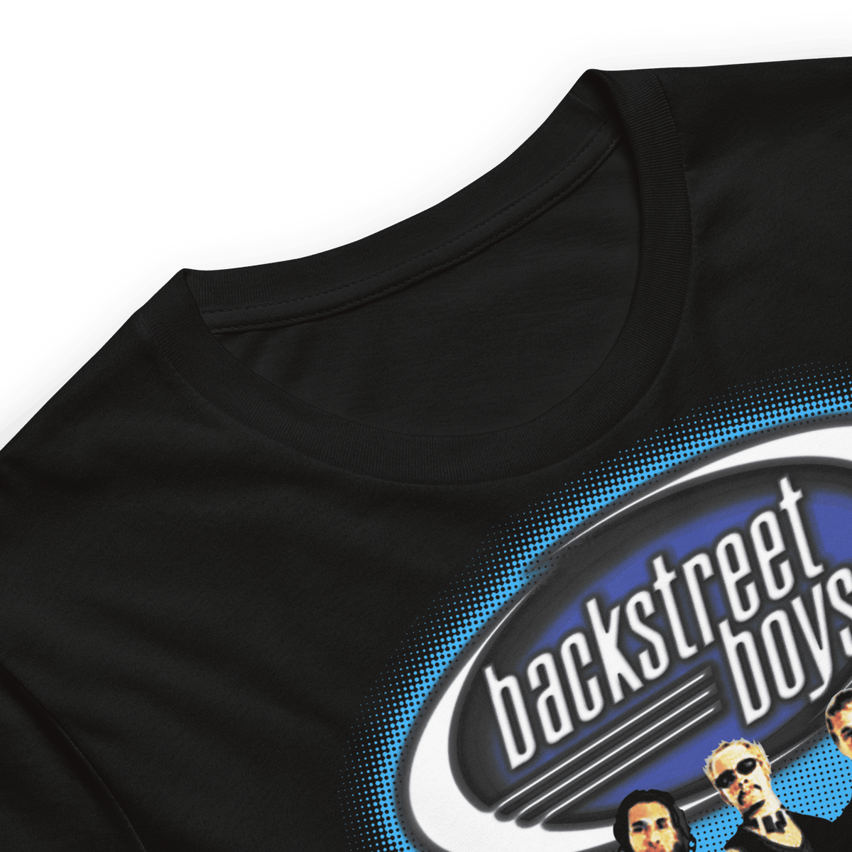 Backstreet Boys Blue Glow Officially Licensed Mens T Shirt Black