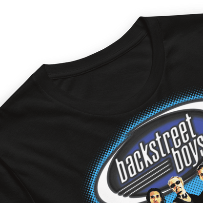 Backstreet Boys Blue Glow Officially Licensed Mens T Shirt Black