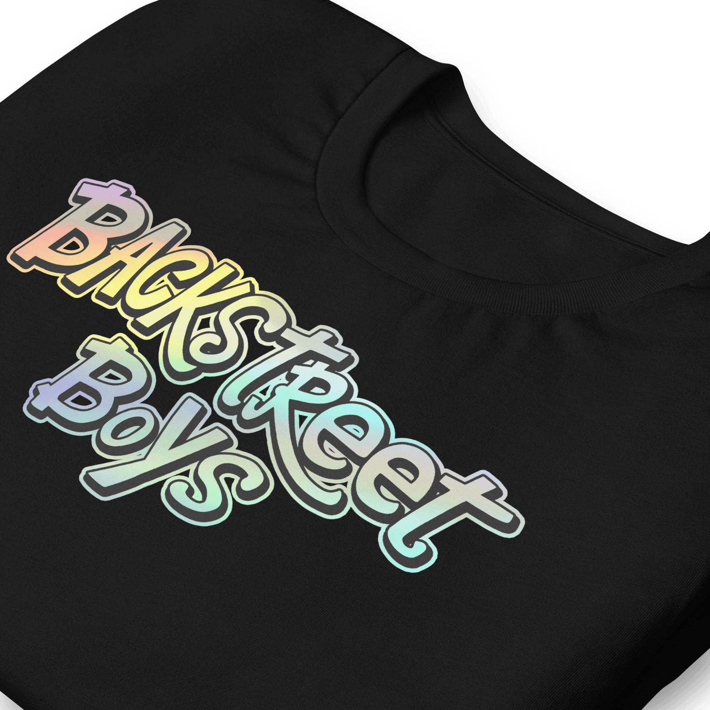 Backstreet Boys Gradient Logo Officially Licensed Mens T Shirt Black