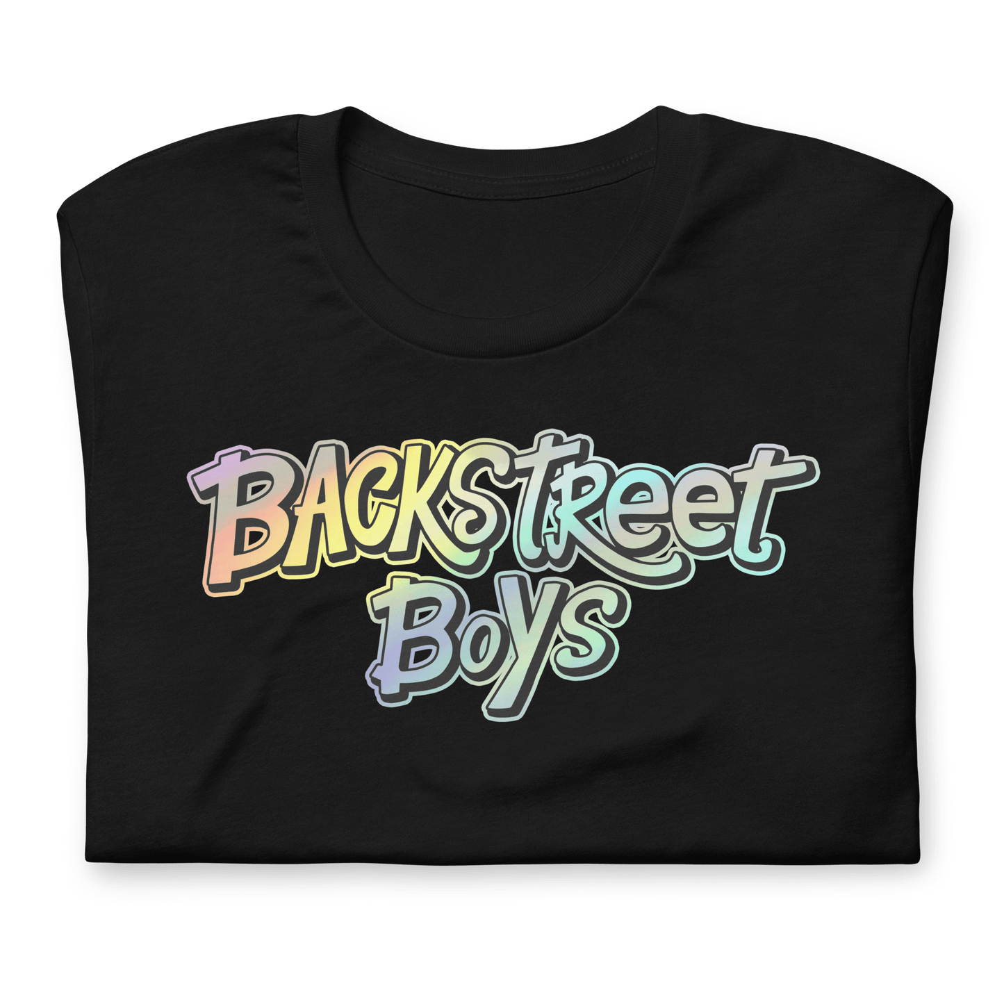 Backstreet Boys Gradient Logo Officially Licensed Mens T Shirt Black