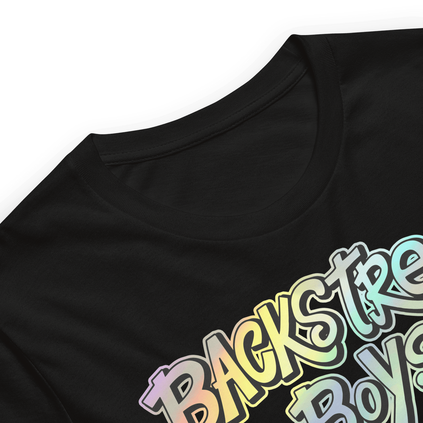 Backstreet Boys Gradient Logo Officially Licensed Mens T Shirt Black