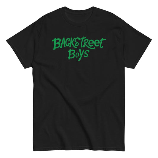 Backstreet Boys Green Logo Mens T Shirt Black