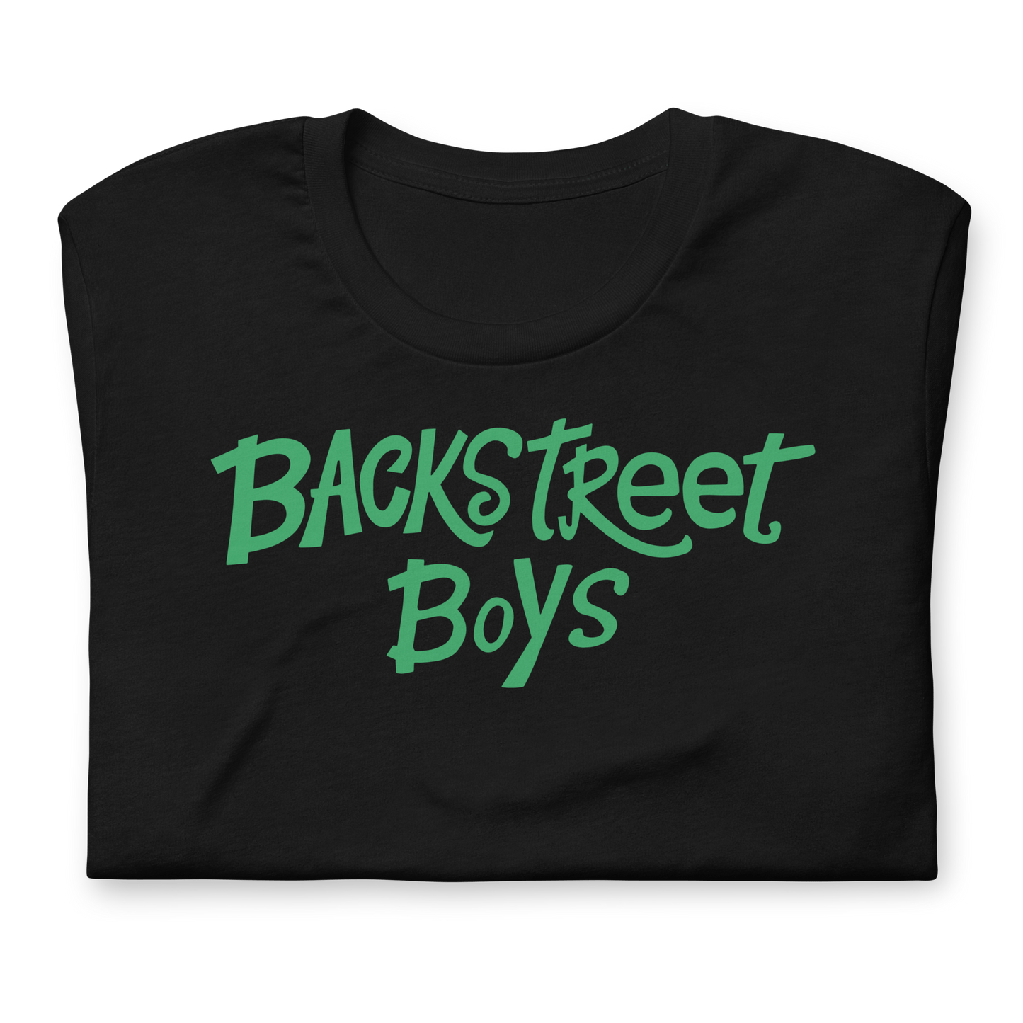 Backstreet Boys Green Logo Officially Licensed Mens T Shirt Black