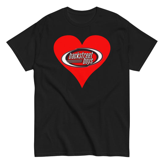 Backstreet Boys Heart Mens T Shirt Black