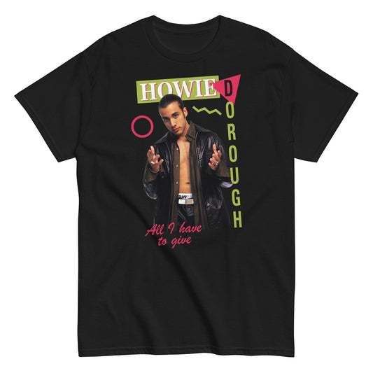 Backstreet Boys Howie Dorough Mens T Shirt Black