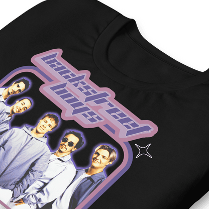 Backstreet Boys Purple Y2K Officially Licensed Mens T Shirt Black