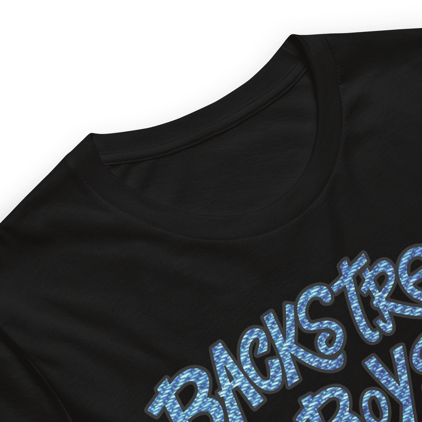 Backstreet Boys Striped Logo Officially Licensed Mens T Shirt Black