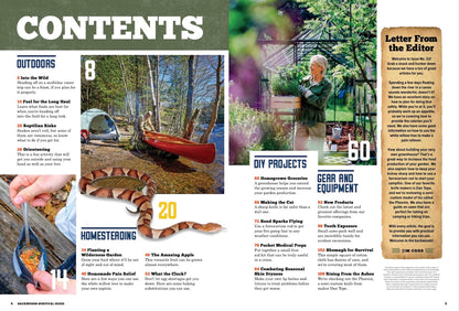 Backwoods Survival Guide - Living Off the Land No. 22: River Float Trips, White Willow Tree Pain Reliever, Knife Sharpening Tips & Lots More!