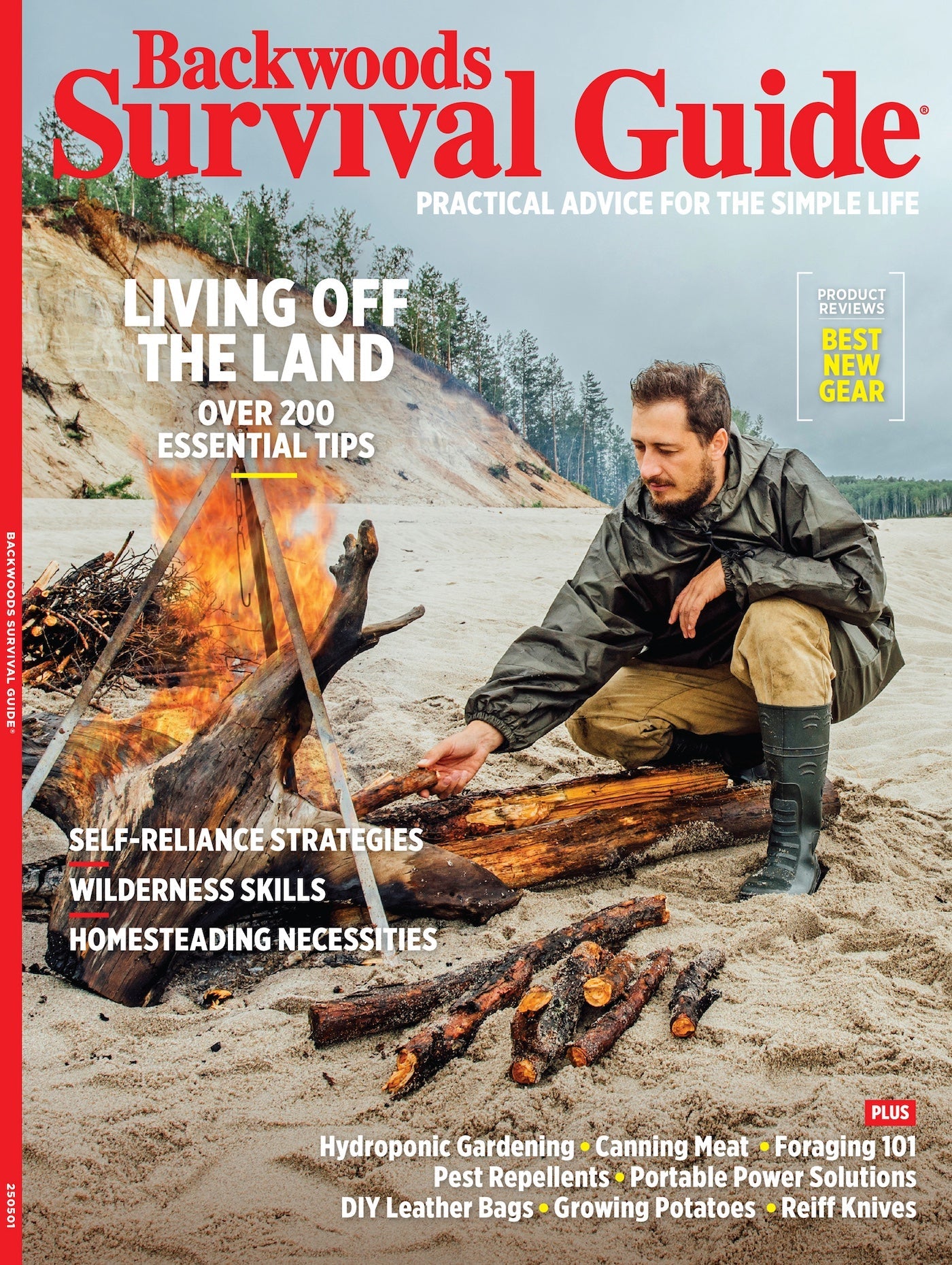Backwoods Survival Guide - Living Off The Land No. 31:  200+ Essential Tips For The Simple Life, Self Reliance Strategies, Wilderness Skills, Homesteading Necessities, Challenges & More!