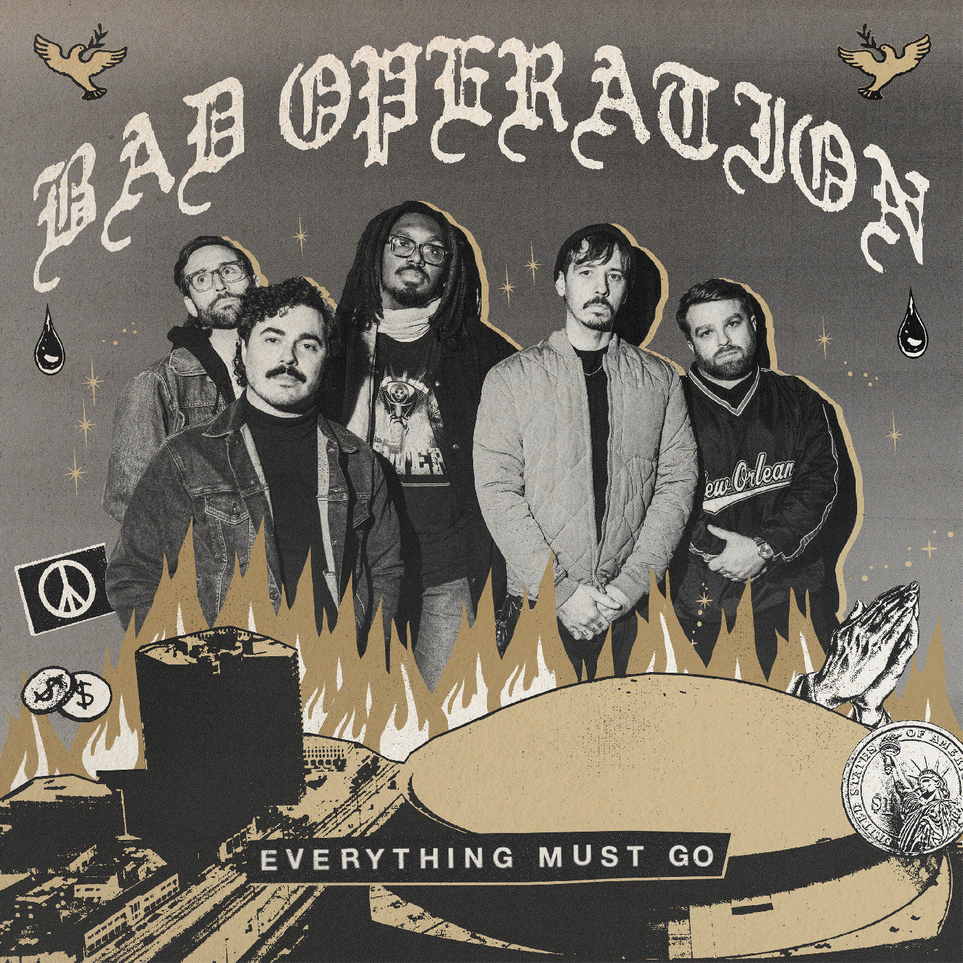 Bad Operation - Everything Must Go (Gold Vinyl) [Vinyl] Vinyl Record