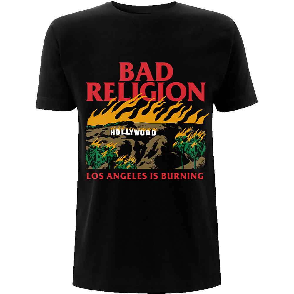 Bad Religion Burning Black [T-Shirt] Officially Licensed