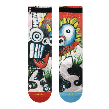 Barney Monster Adult Crew Socks