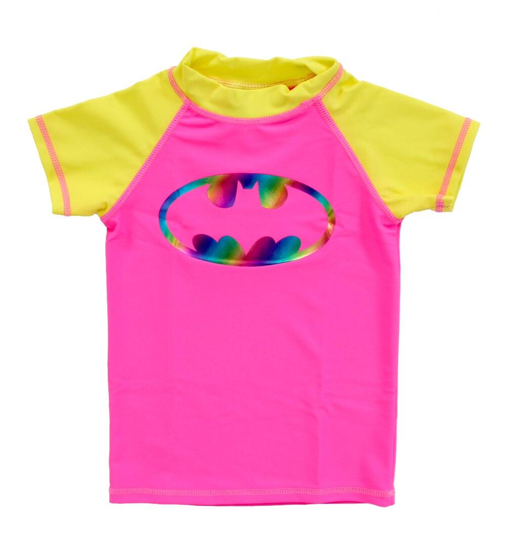 Batman Batgirl Spectrum Bat Short Sleeve Girls Rash Guard