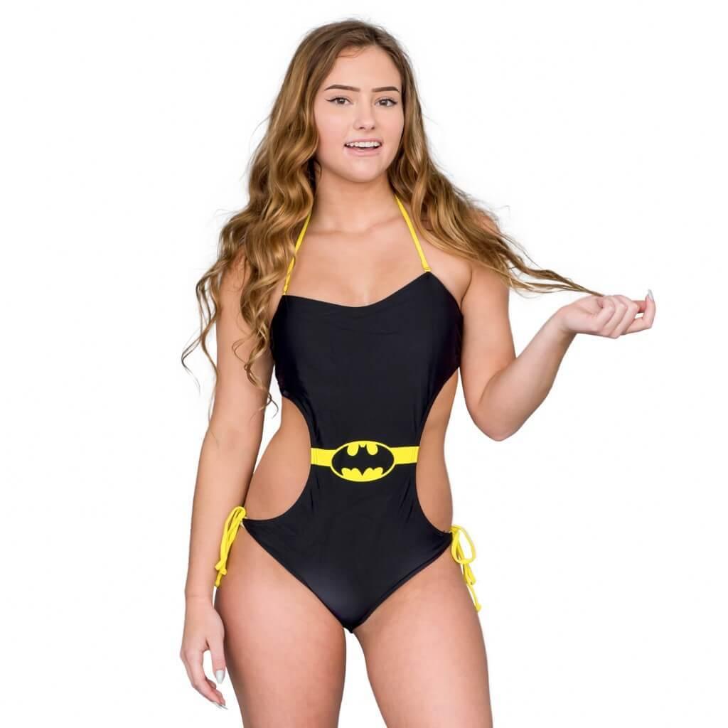 Batman Logo Bandeau Monokini Swimsuit