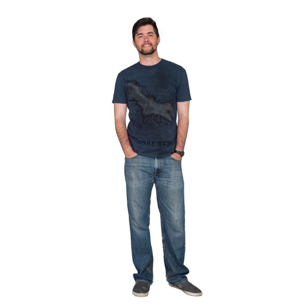 Batman Stay Tune The Dark Navy T-Shirt