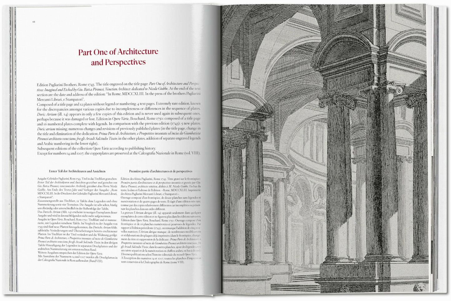 Piranesi. The Complete Etchings (German, French, English) Book