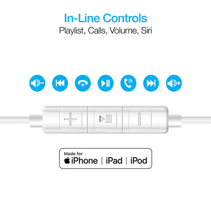 Naztech Platinum High Fidelity Lightning Earbuds