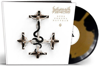 Behemoth  Opvs Contra Natvram Earbook Inkspot Black & Gold Colored Vinyl Limited Edition Vinyl Record