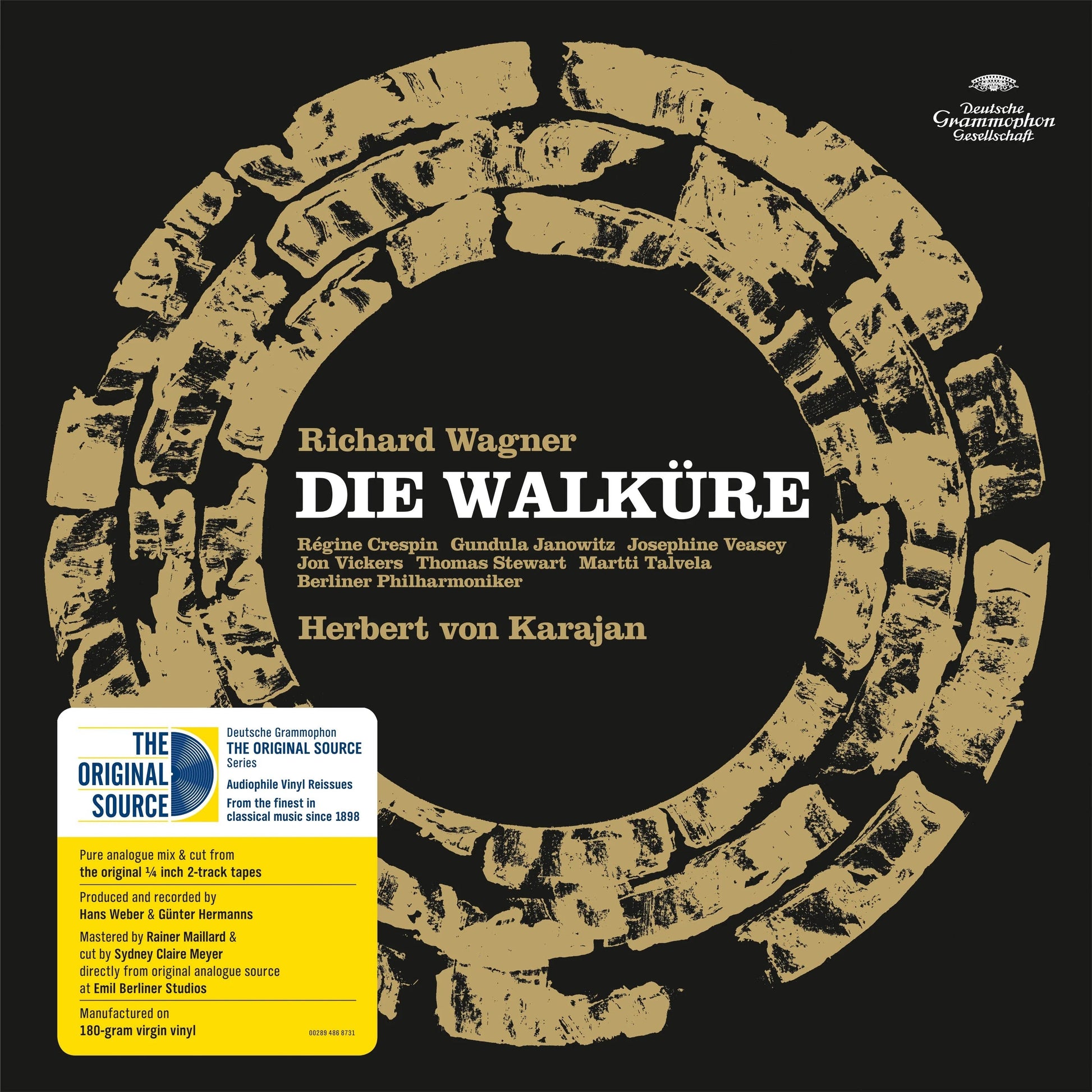 Berliner Philharmoniker/Herbert von Karajan - Wagner: Die Walkure (The Original Source Series) (180G) [5LP] [Vinyl] Vinyl Record