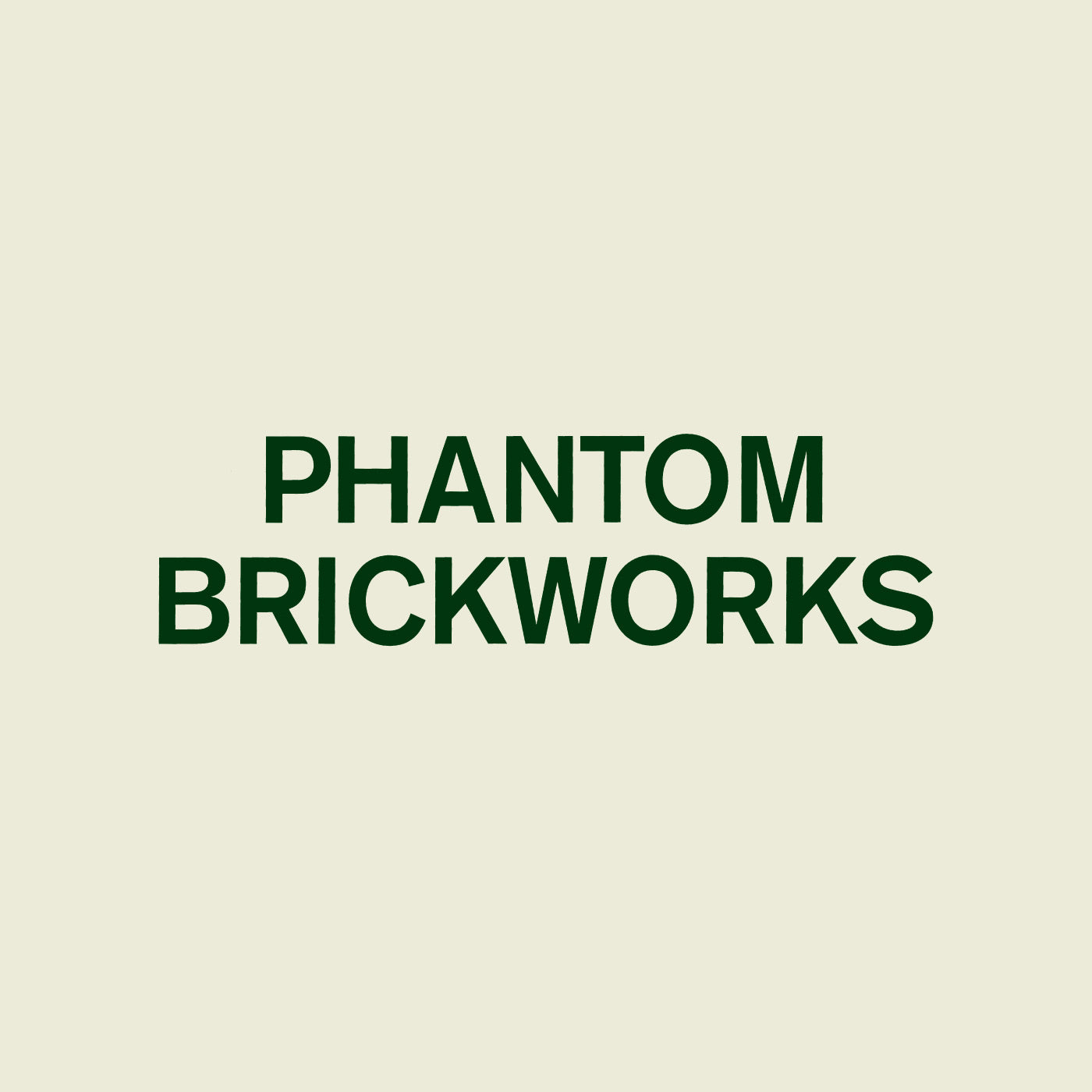 Phantom Brickworks Vinyl Record