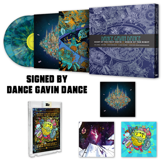 Dance Gavin Dance Night of the Fruit Mafia // Dance of the Robot - Graphic Novel (Signed Platinum Edition) Vinyl Record