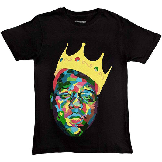 The Notorious B.I.G. Biggie Smalls Crown T Shirt Black Officially Licensed