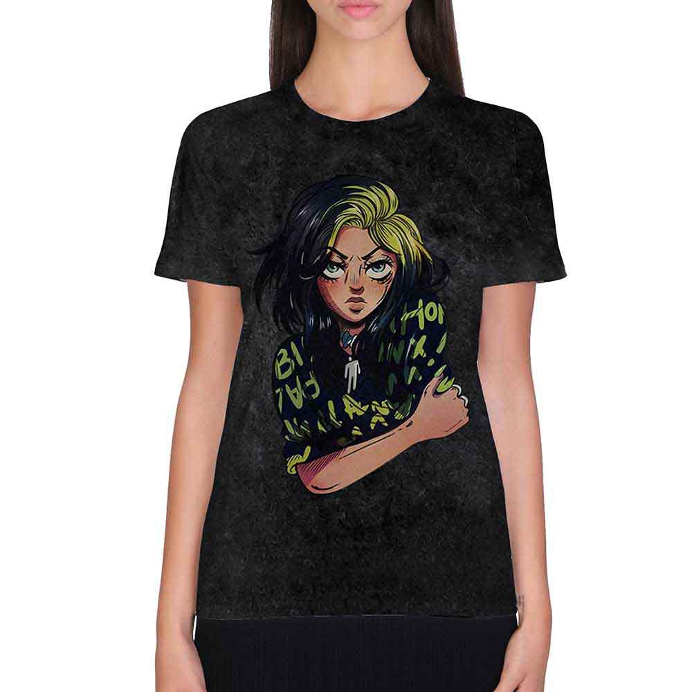 Billie Eilish Anime Billie [T-Shirt] Officially Licensed