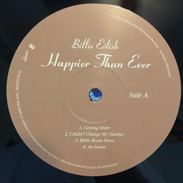 Billie Eilish Happier Than Ever Vinyl Record