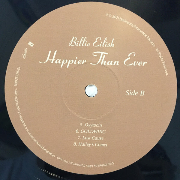 Billie Eilish Happier Than Ever Vinyl Record