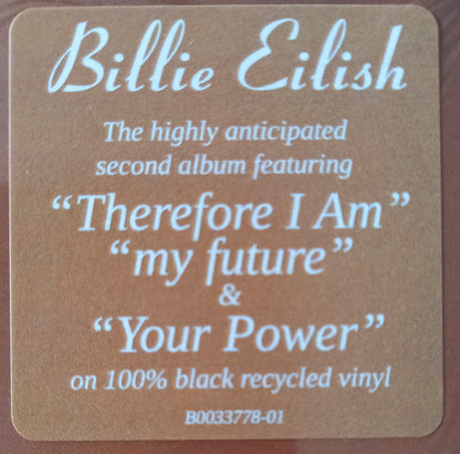 Billie Eilish Happier Than Ever Vinyl Record