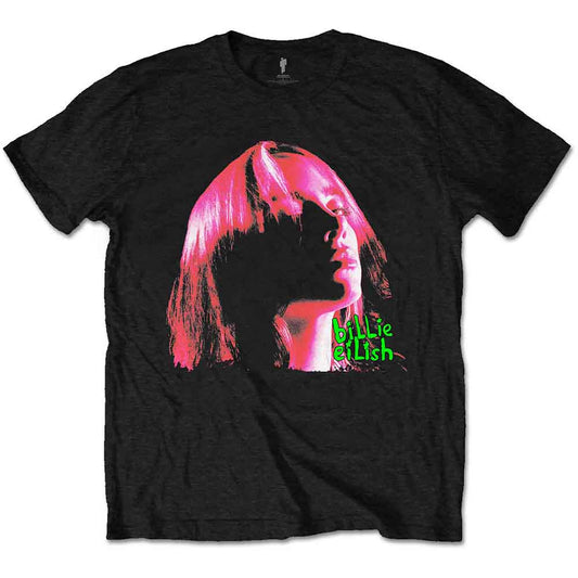 Billie Eilish Neon Shadow Pink [T-Shirt] Officially Licensed