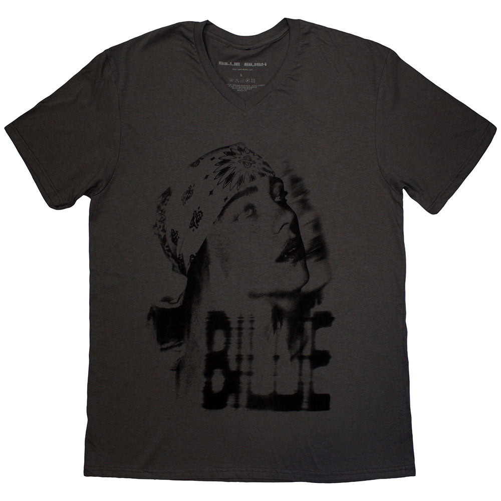 Billie Eilish Tonal Bandana Photo Mens T Shirt Officially Licensed