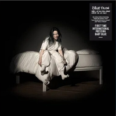 Billie Eilish - When We All Fall Asleep Where Do We Go (Limited Edition, International Pressing, Baby Blue Colored Vinyl) [Import] Vinyl Record