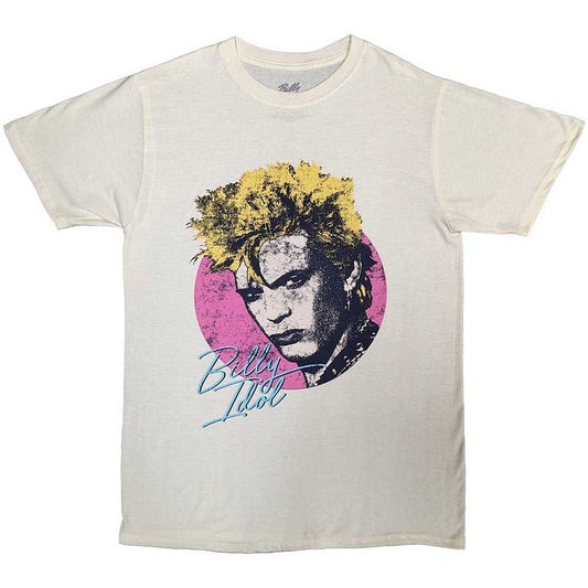 Billy Idol Circle Illustration Mens T Shirt Officially Licensed
